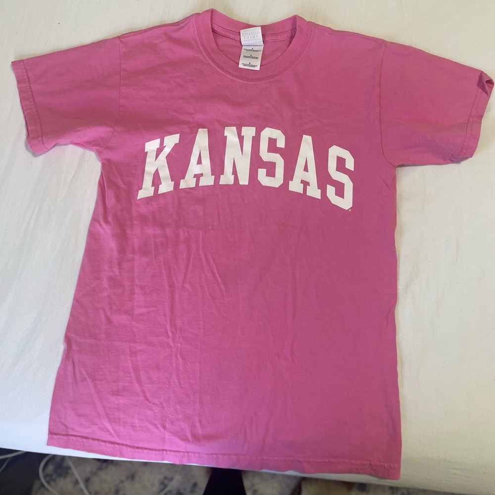 Pink KU Tee, small